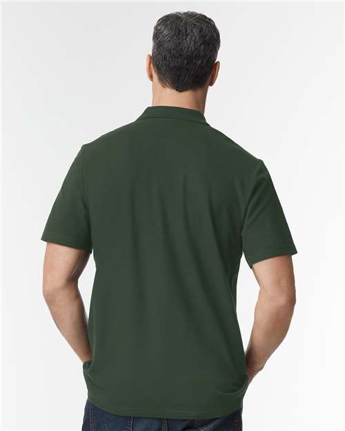 Gildan Unisex Softstyle® Pique Polo | Forest Green - Back