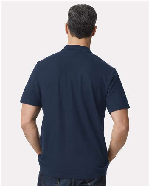 Gildan Unisex Softstyle® Pique Polo | Navy - Back