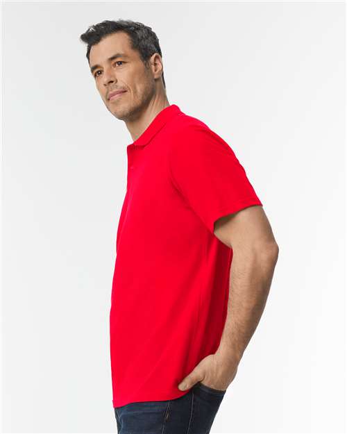 Gildan Unisex Softstyle® Pique Polo | Red - Side