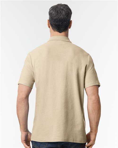 Gildan Unisex Softstyle® Pique Polo | Sand - Back