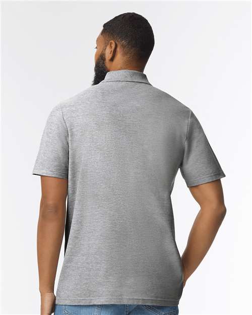 Gildan Unisex Softstyle® Pique Polo | Sport Grey - Back