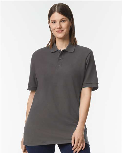 Gildan Hammer™ Pique Polo | Charcoal - Front