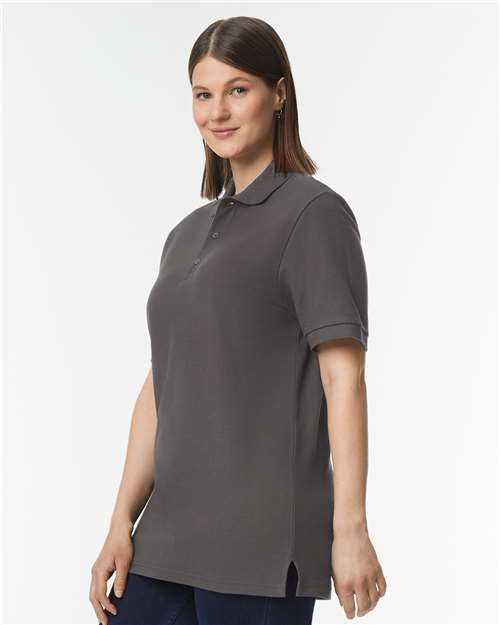 Gildan Hammer™ Pique Polo | Charcoal - Side