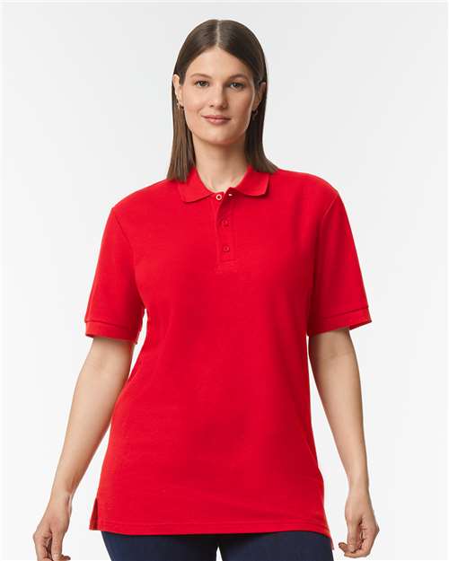 Gildan Hammer™ Pique Polo | Red - Front