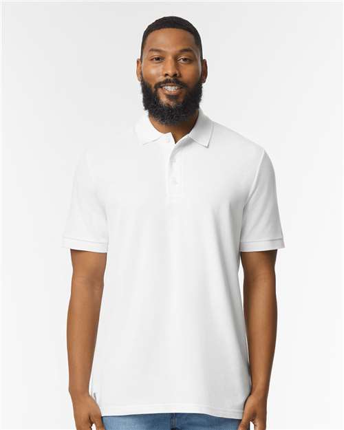 Gildan Hammer™ Pique Polo | White - Front