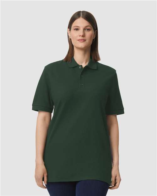 Gildan Hammer™ Pique Polo | Forest Green - Front