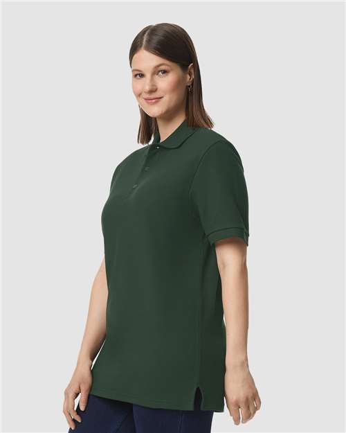 Gildan Hammer™ Pique Polo | Forest Green - Side
