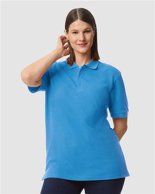 Gildan Hammer™ Pique Polo | Sapphire - Front