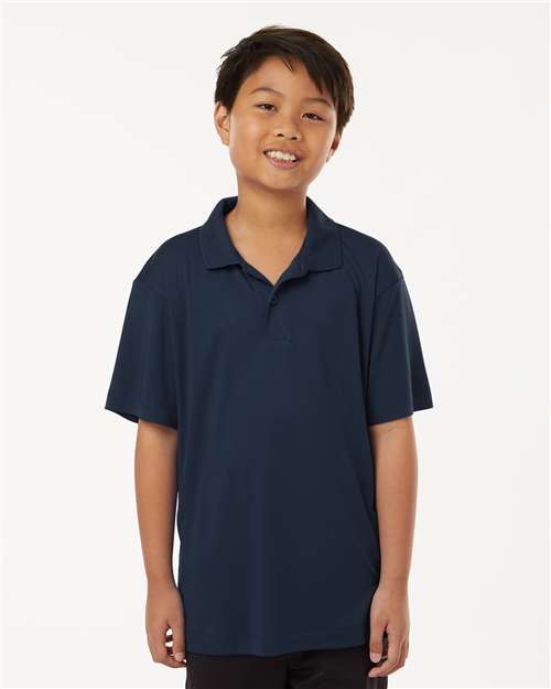 AllPro Youth Pro-Lock Performance Polo | Navy - Front