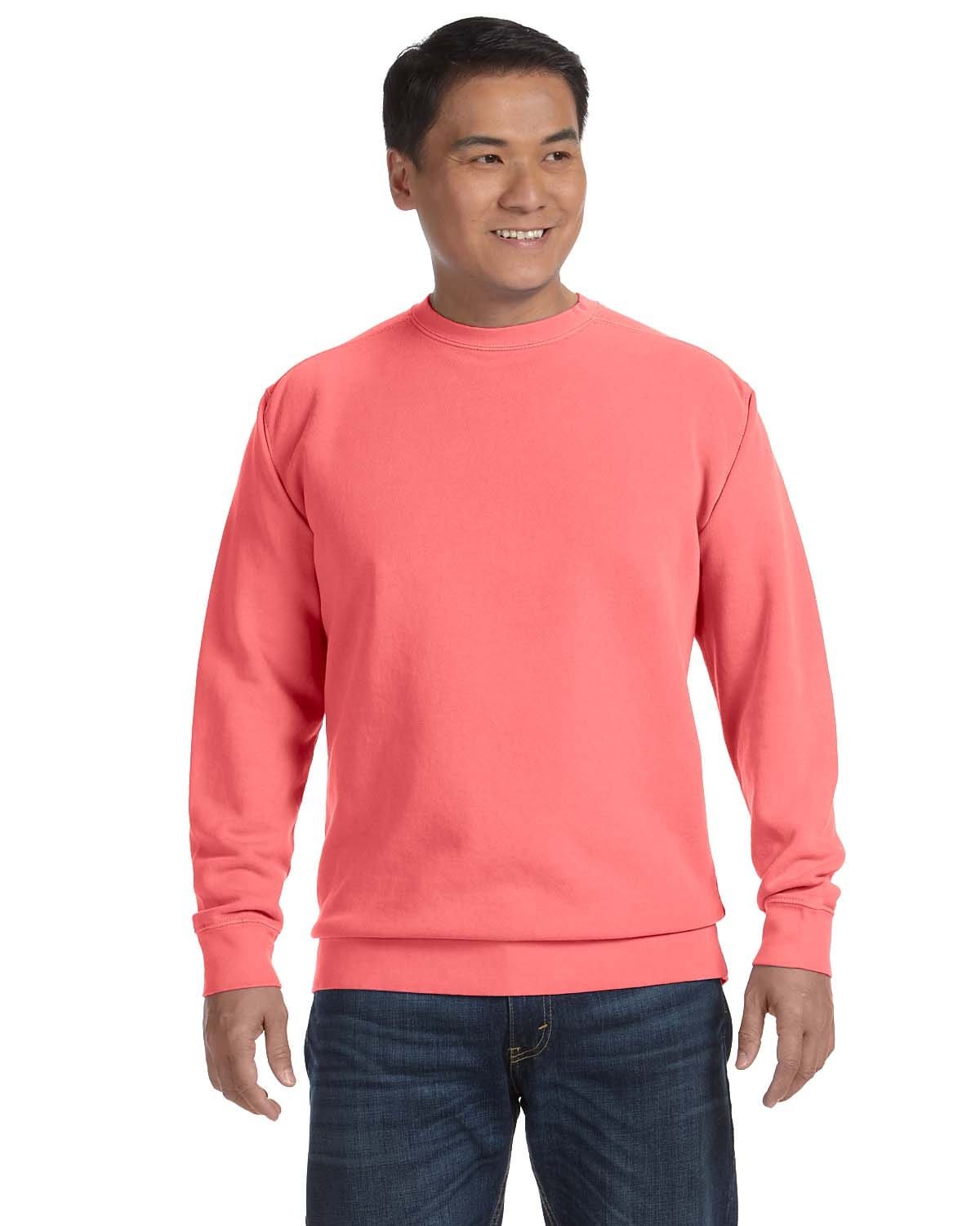 Comfort Colors Garment-Dyed Crewneck Sweatshirt 1566 | Watermelon - Front