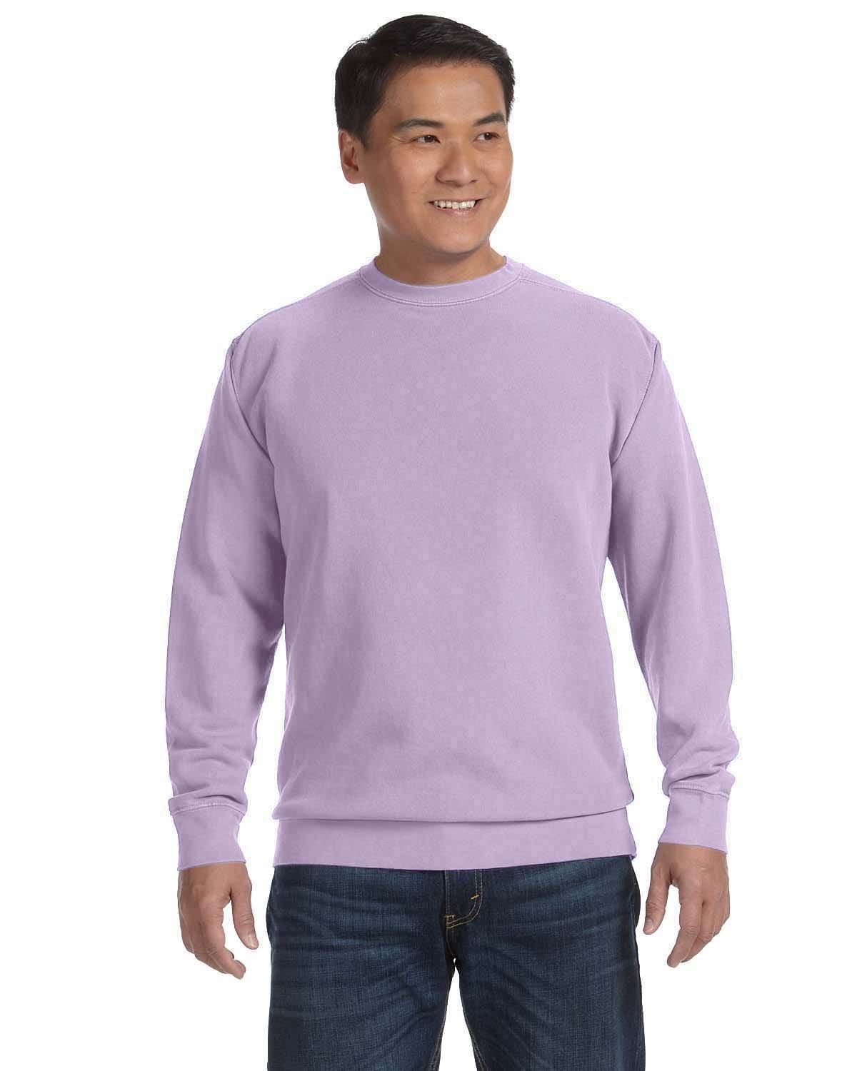 Comfort Colors Garment-Dyed Crewneck Sweatshirt 1566 | Orchid - Front