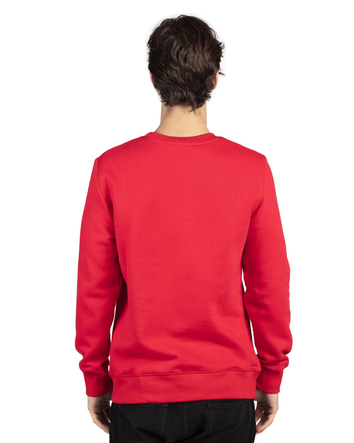 Threadfast Apparel Unisex Ultimate Crewneck Sweatshirt 320C | Red - Back