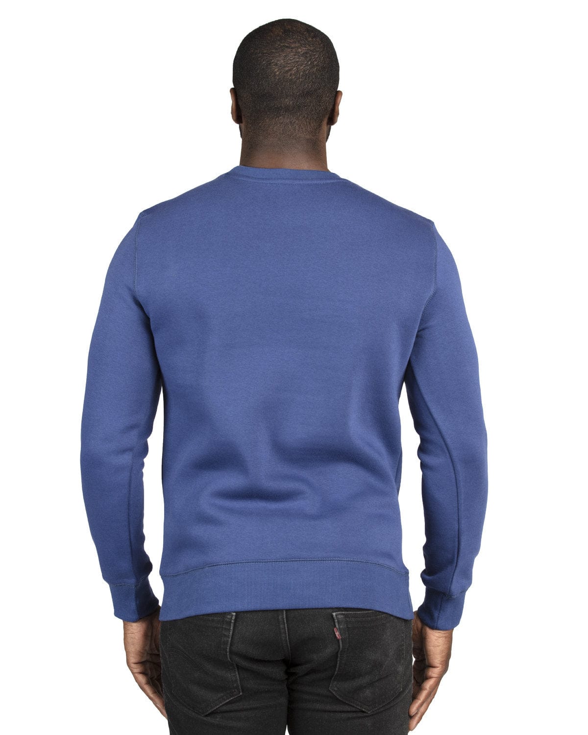 Threadfast Apparel Unisex Ultimate Crewneck Sweatshirt 320C | Navy - Back