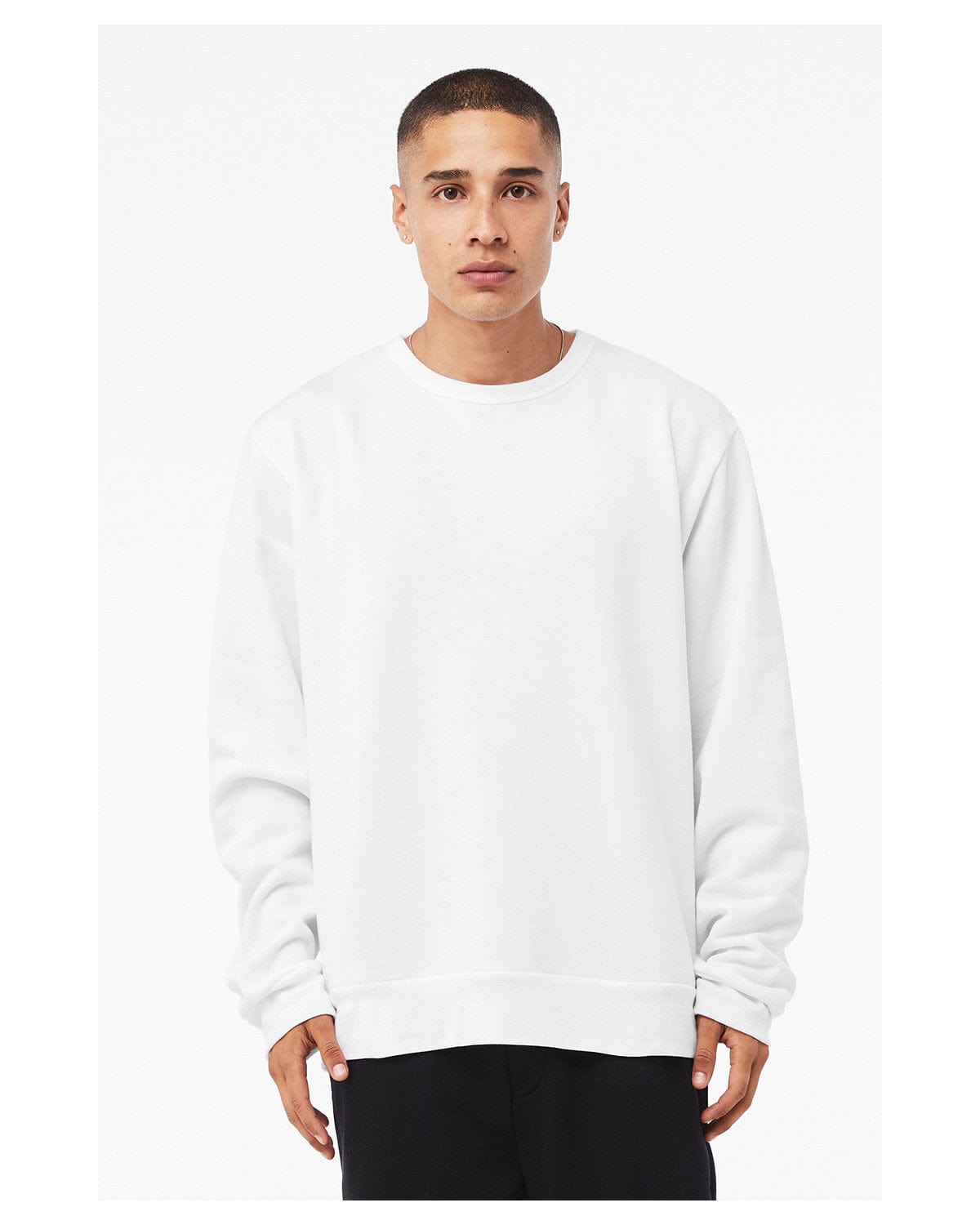Bella+Canvas Unisex Classic Crewneck Sweatshirt 3911 | White - Front