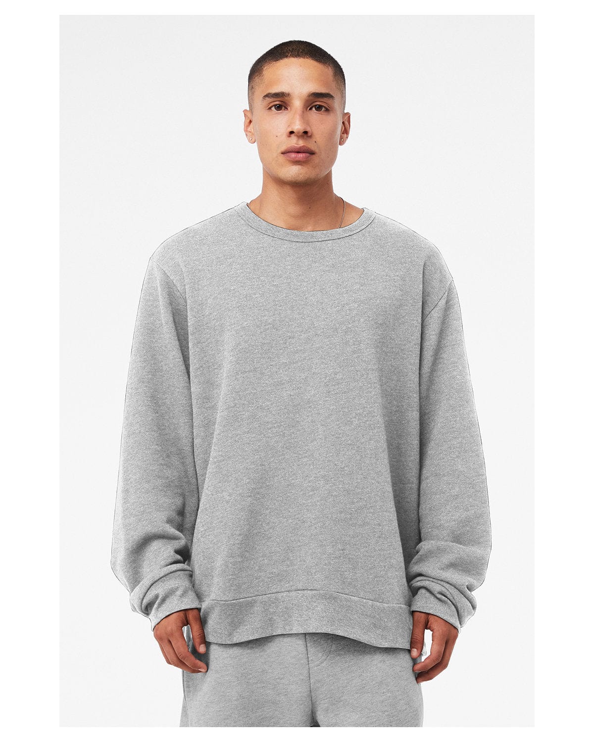 Bella+Canvas Unisex Classic Crewneck Sweatshirt 3911 | Athletic Heather - Front