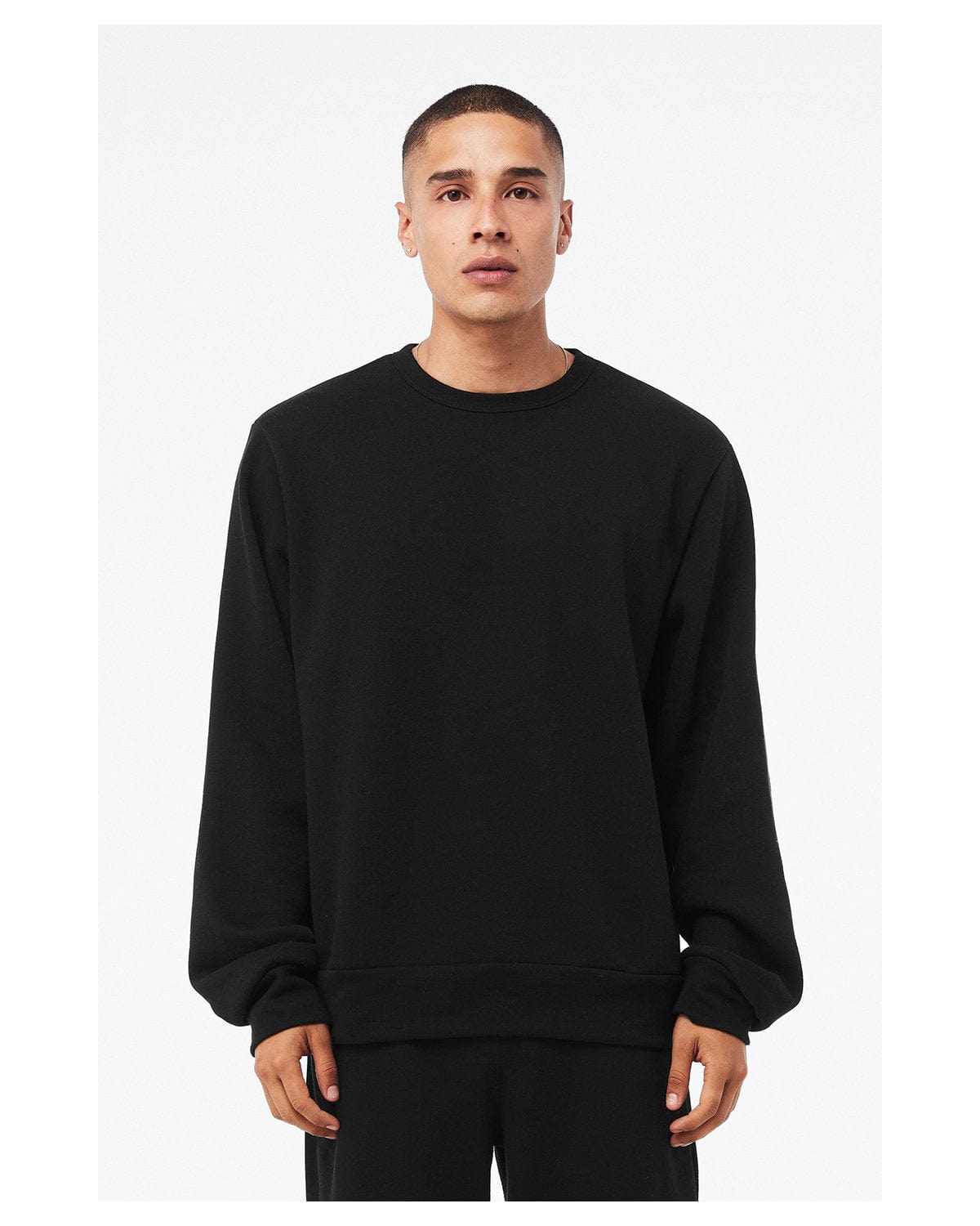 Bella+Canvas Unisex Classic Crewneck Sweatshirt 3911 | Black - Front