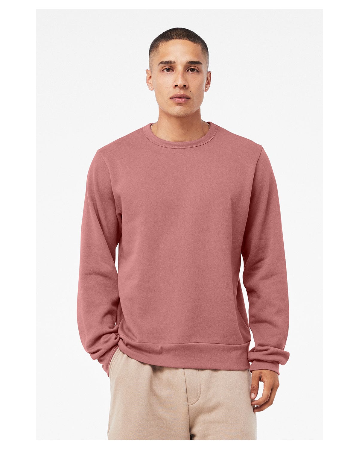 Bella+Canvas Unisex Classic Crewneck Sweatshirt 3911 | Mauve - Front