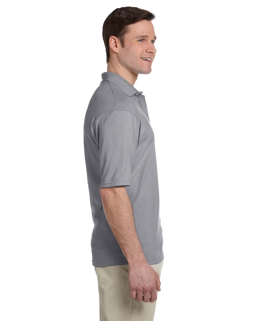 Jerzees 50/50 Jersey Knit Polo W/Pocket 436P | Oxford - Side