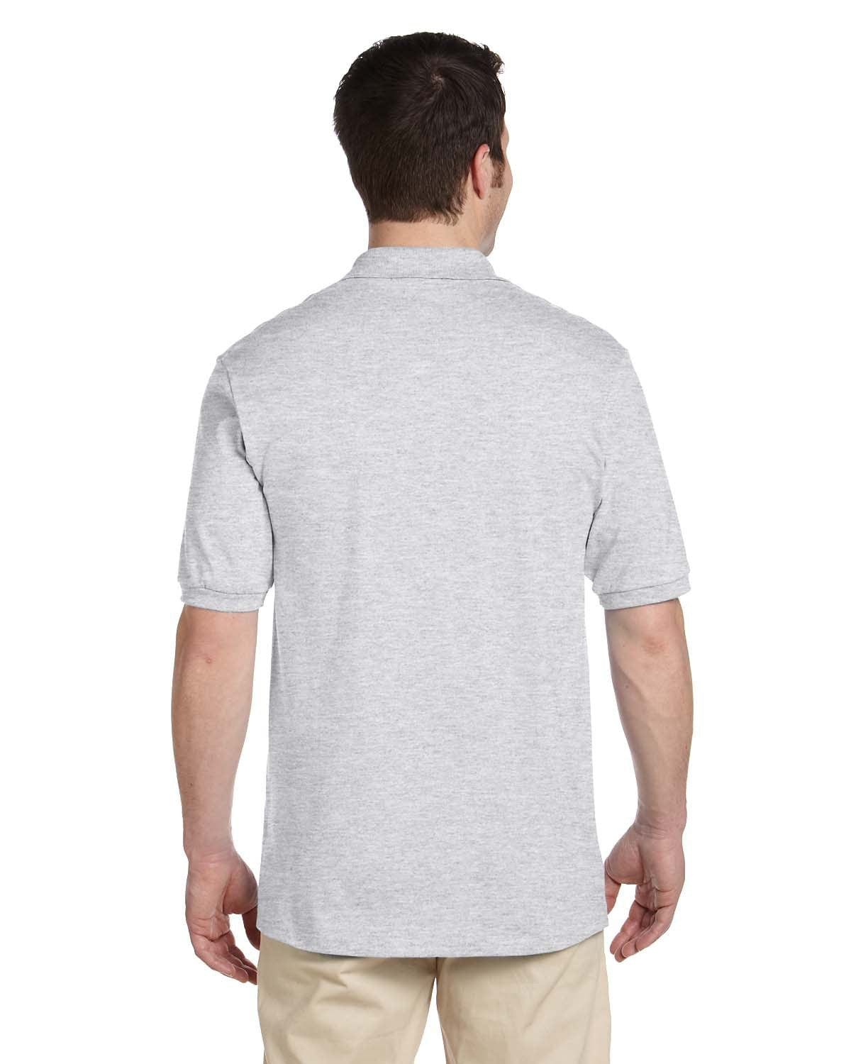 Jerzees 50/50 Jersey Knit Polo Shirt 437 | Ash - Back