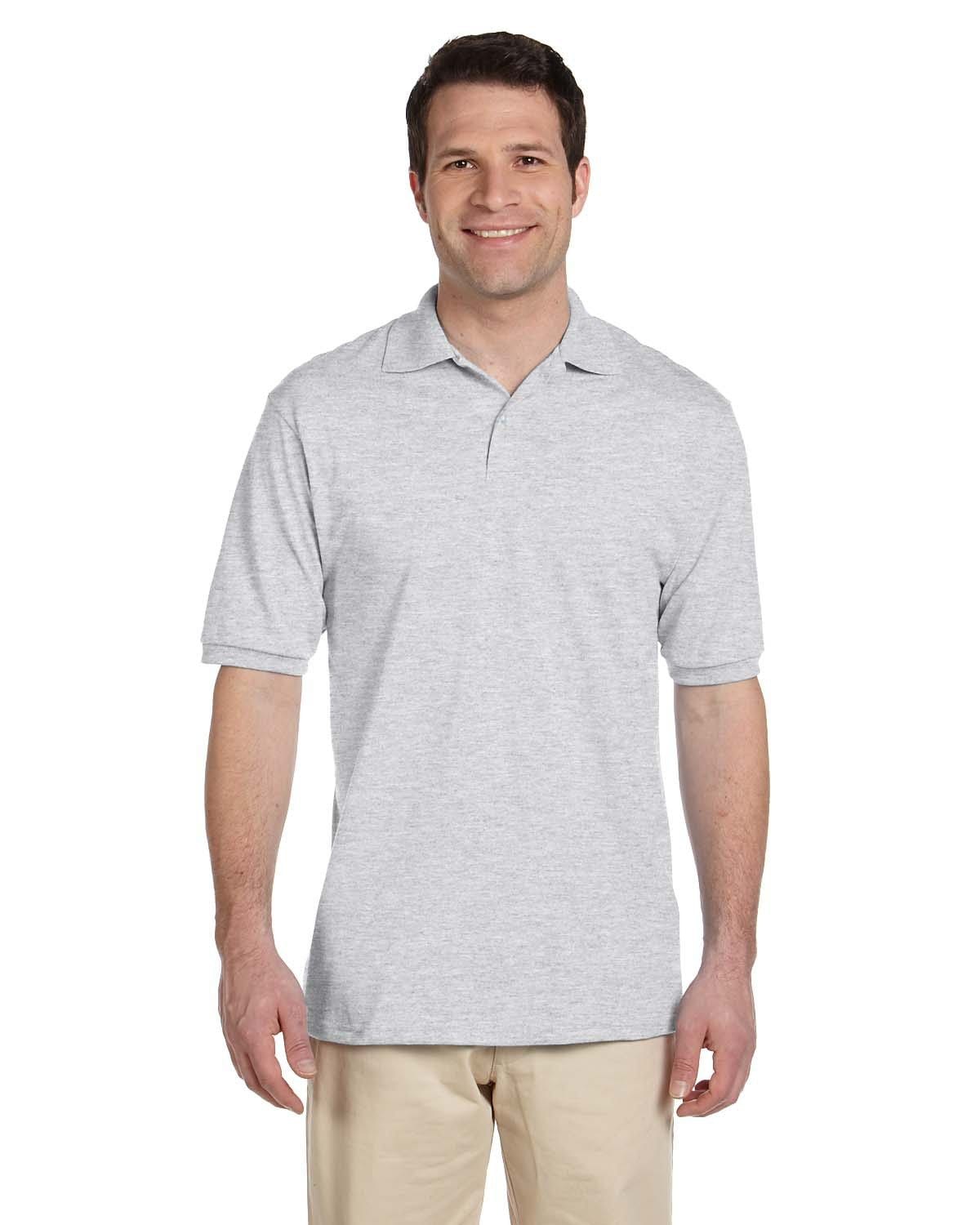 Jerzees 50/50 Jersey Knit Polo Shirt 437 | Ash - Front