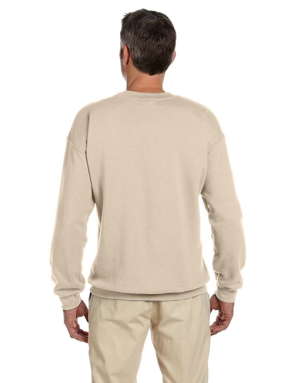 Jerzees SuperSweats 50/50 Crewneck Sweatshirt 4662 | Sandstone - Back