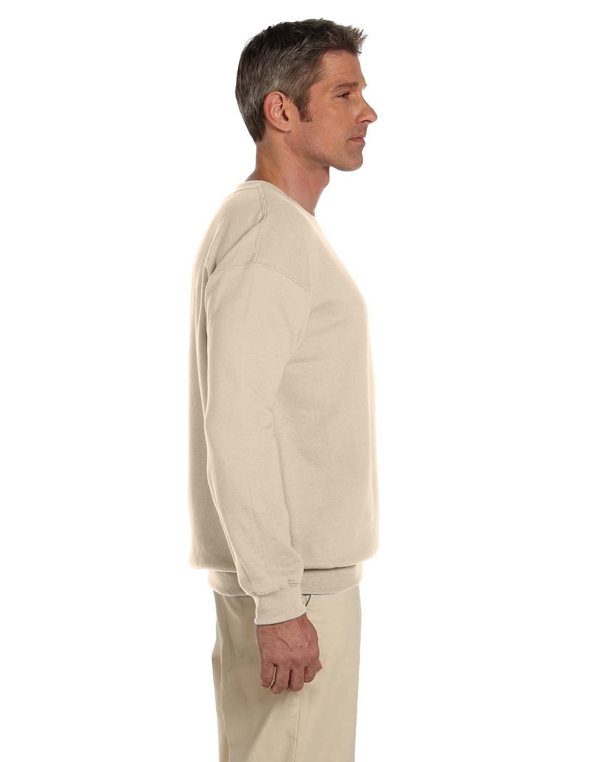 Jerzees SuperSweats 50/50 Crewneck Sweatshirt 4662 | Sandstone - Side