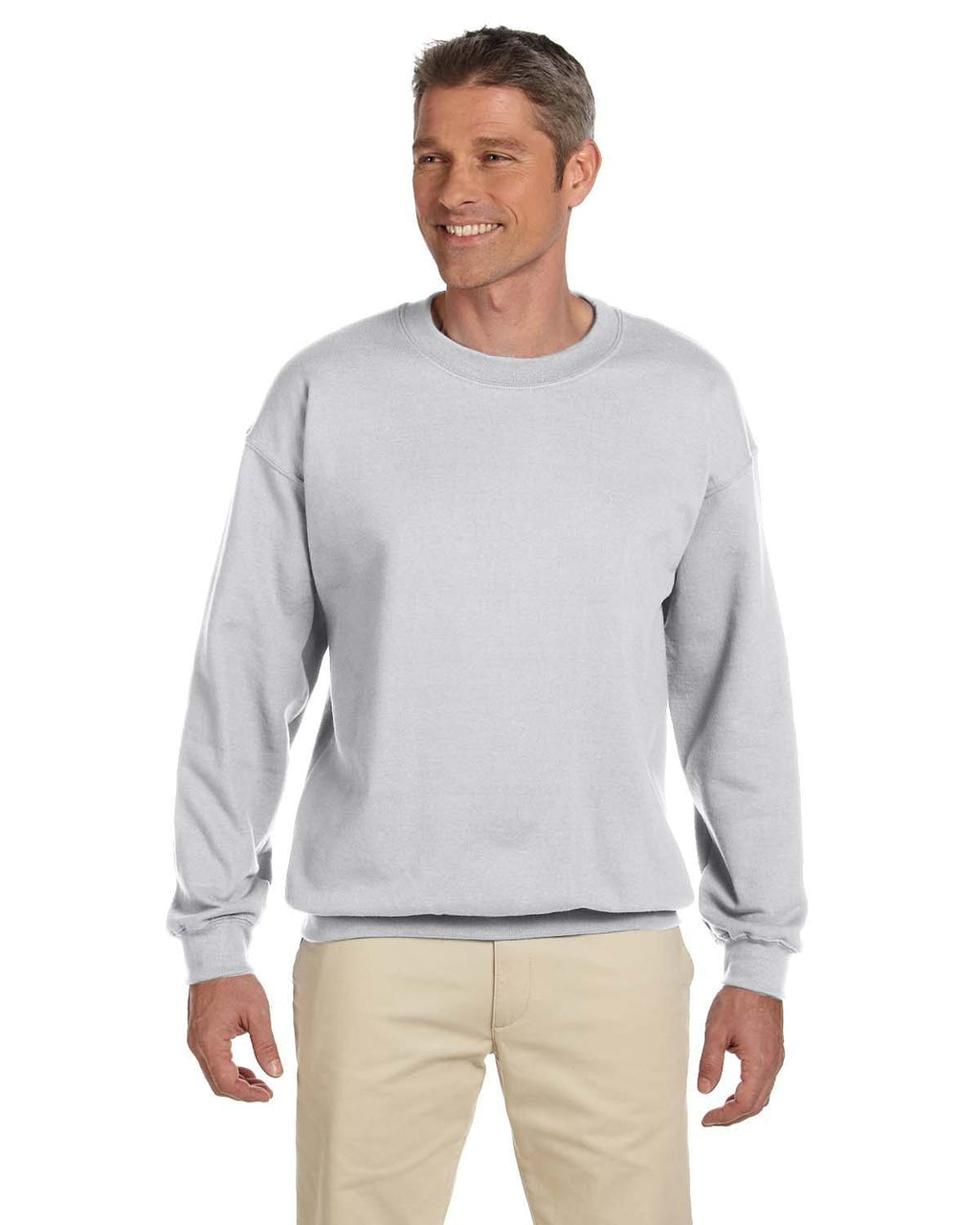 Jerzees SuperSweats 50/50 Crewneck Sweatshirt 4662 | Ash - Front