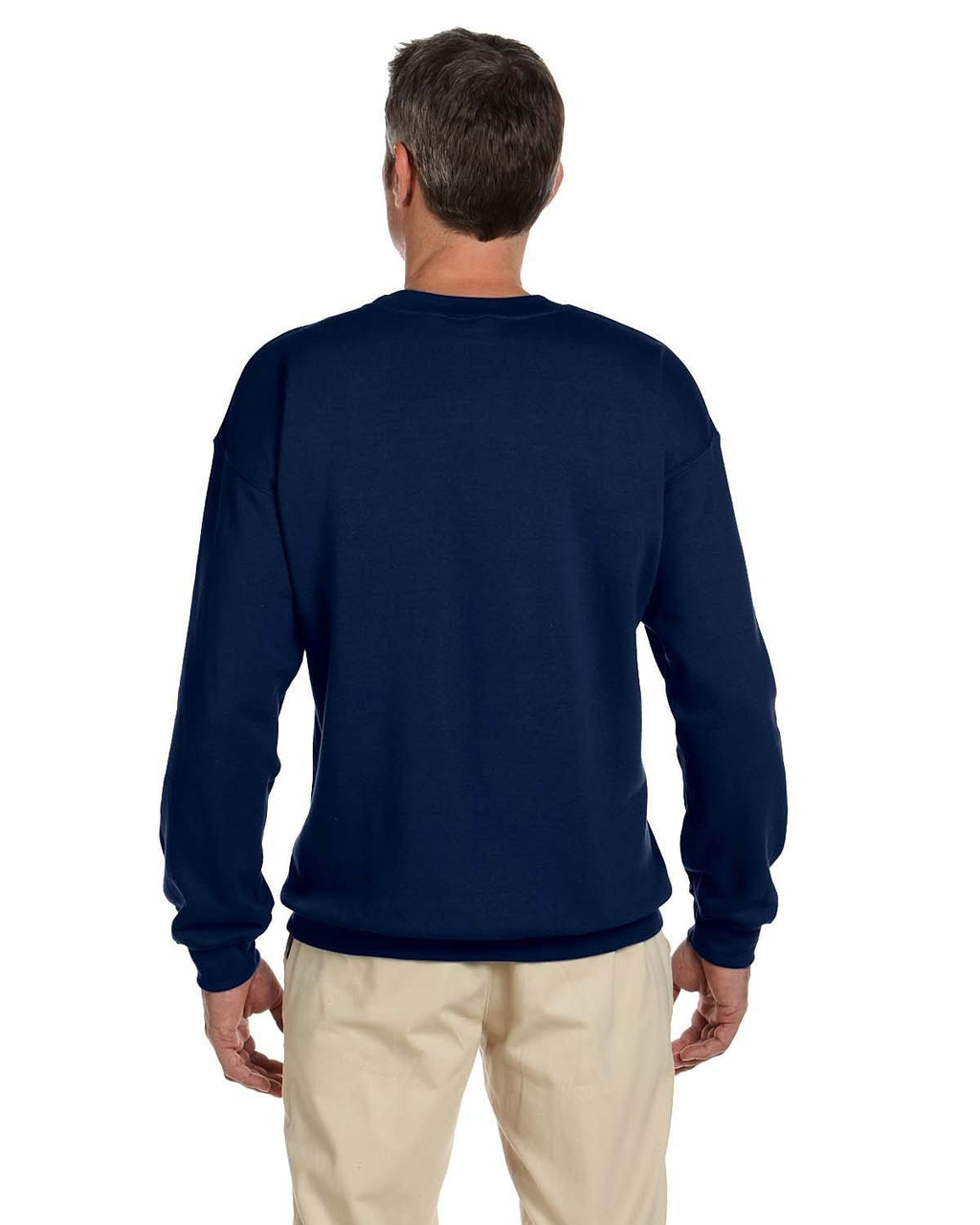Jerzees SuperSweats 50/50 Crewneck Sweatshirt 4662 | J Navy - Back