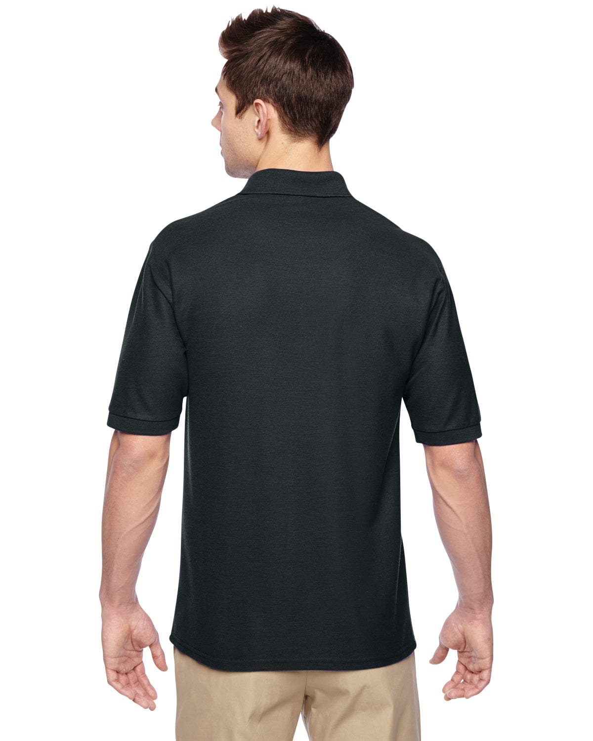 Jerzees Easy-Care Polo 537MSR | Black - Back