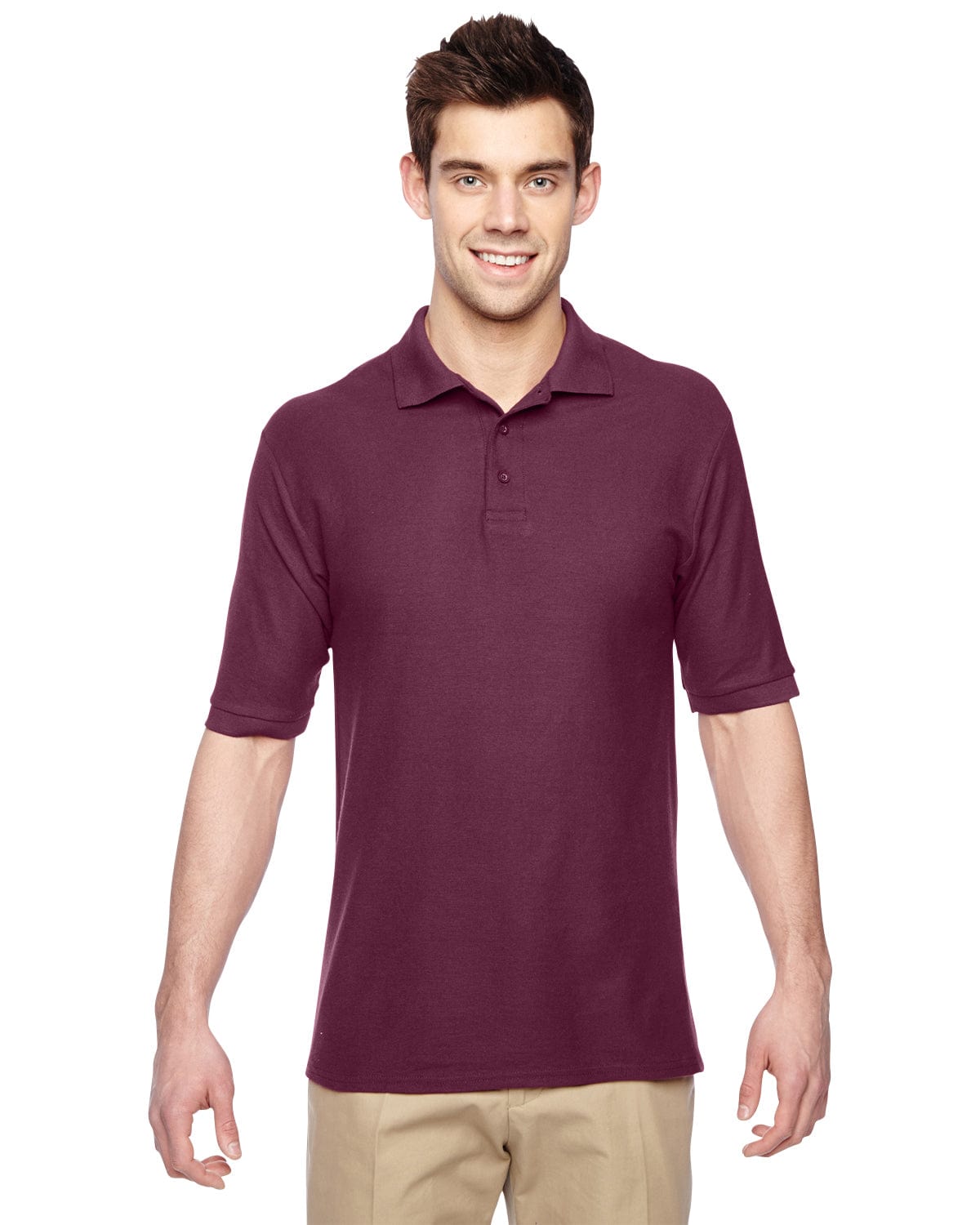 Jerzees Easy-Care Polo 537MSR | Maroon - Front
