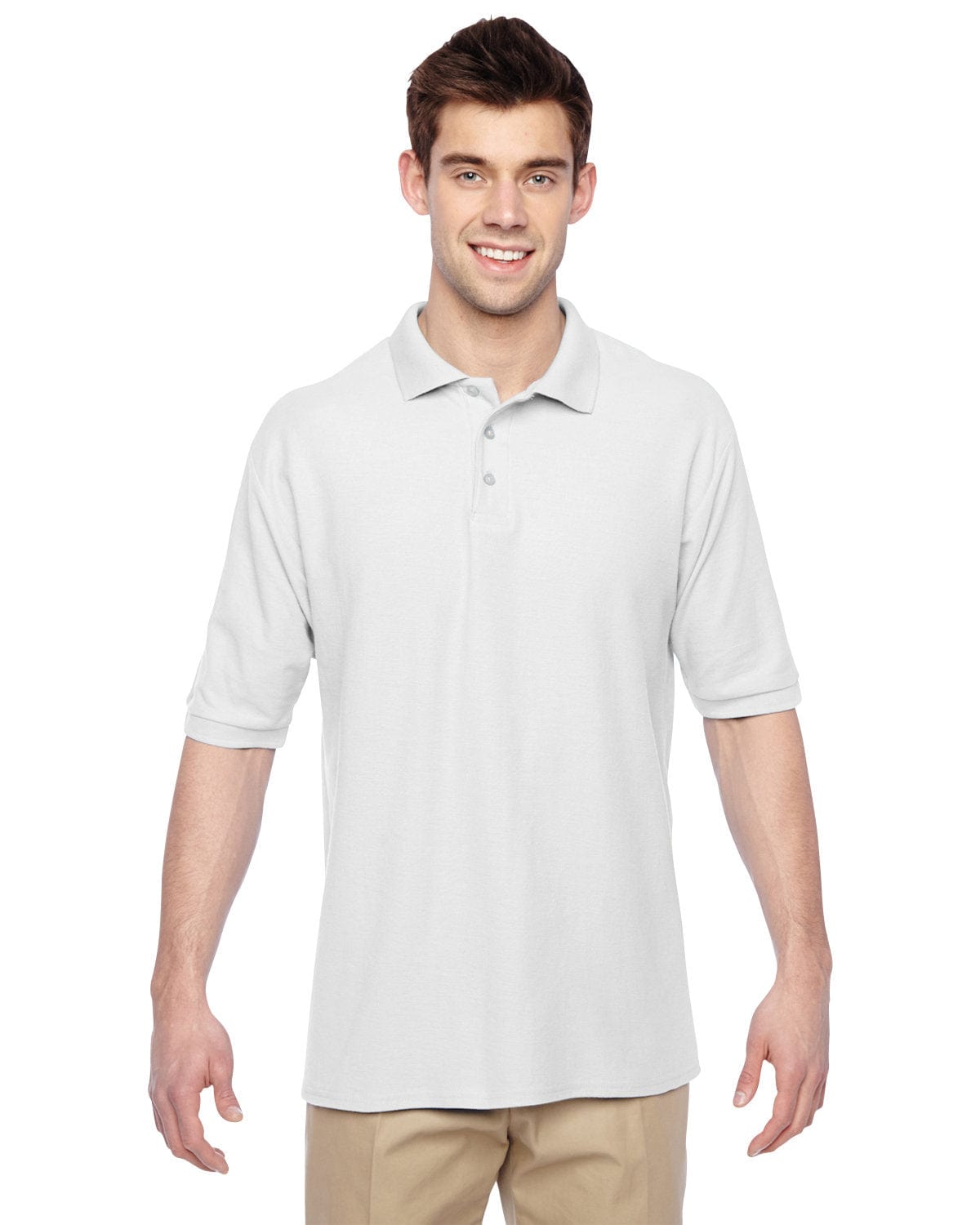 Jerzees Easy-Care Polo 537MSR | White - Front
