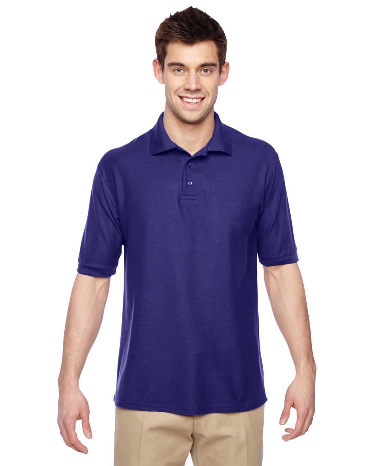 Jerzees Easy-Care Polo 537MSR | Deep Purple - Front