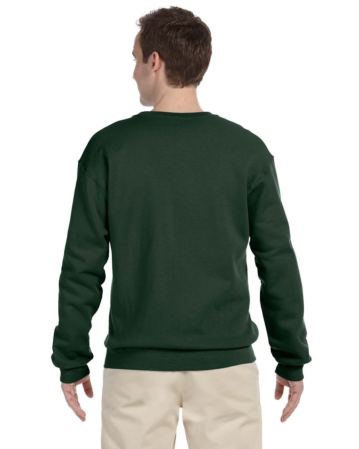 Jerzees 50/50 Crewneck Sweatshirt 562 | Forest Green - Back
