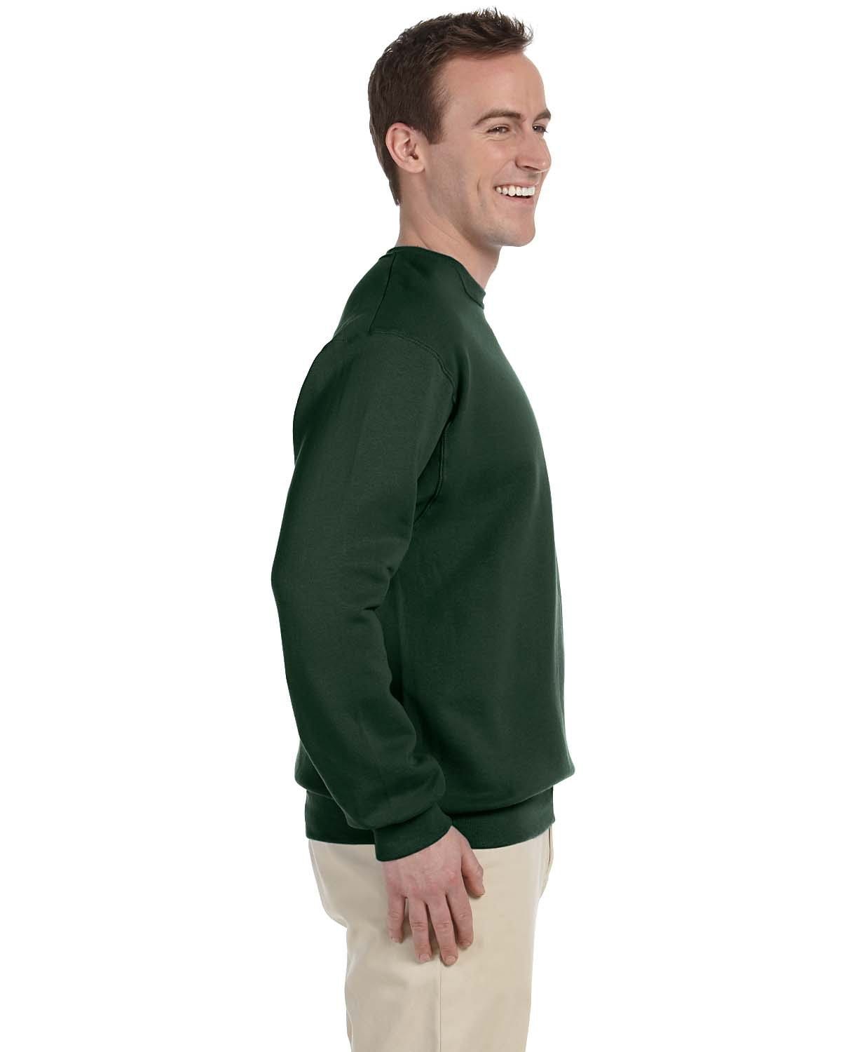 Jerzees 50/50 Crewneck Sweatshirt 562 | Forest Green - Side