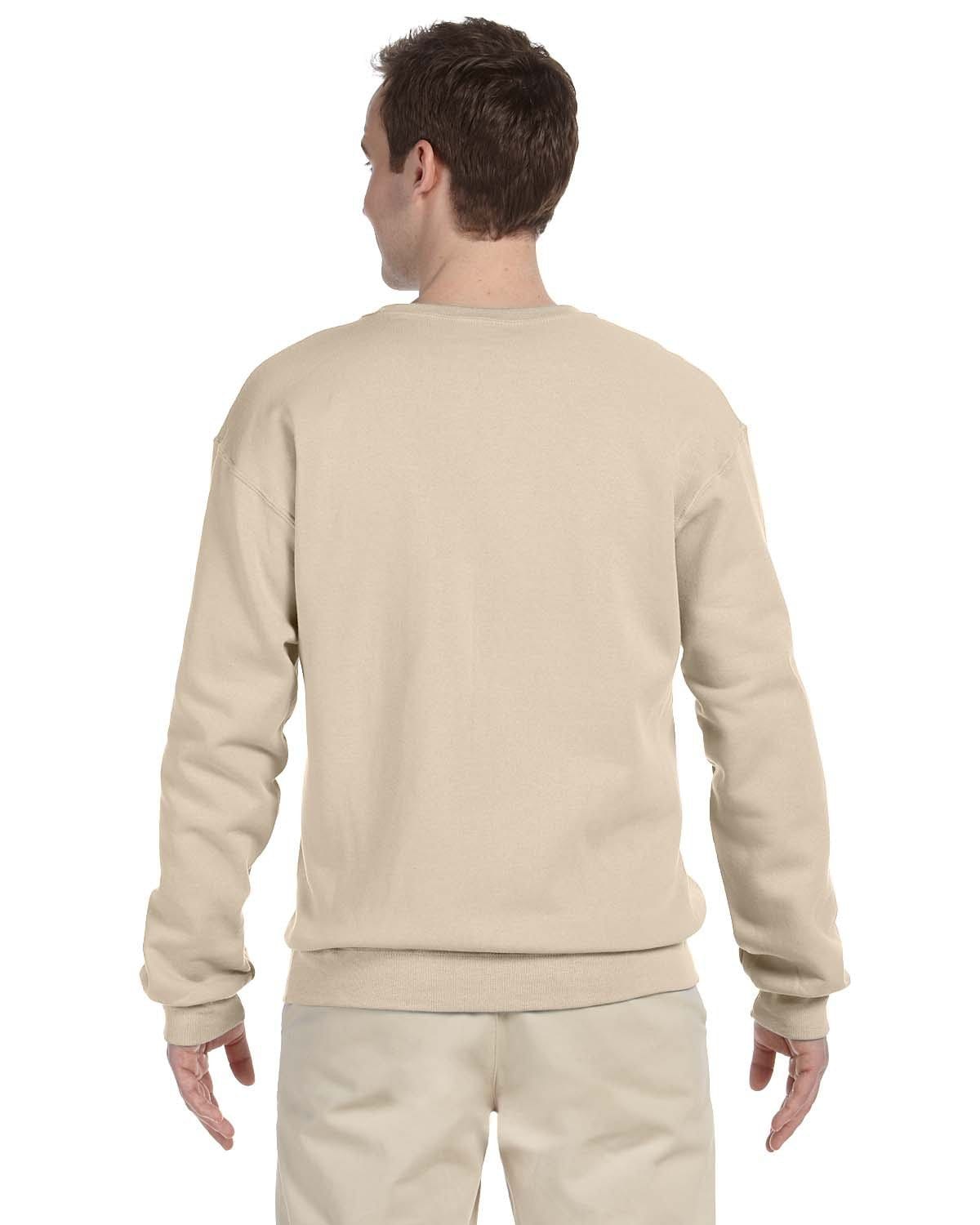 Jerzees 50/50 Crewneck Sweatshirt 562 | Sandstone - Back