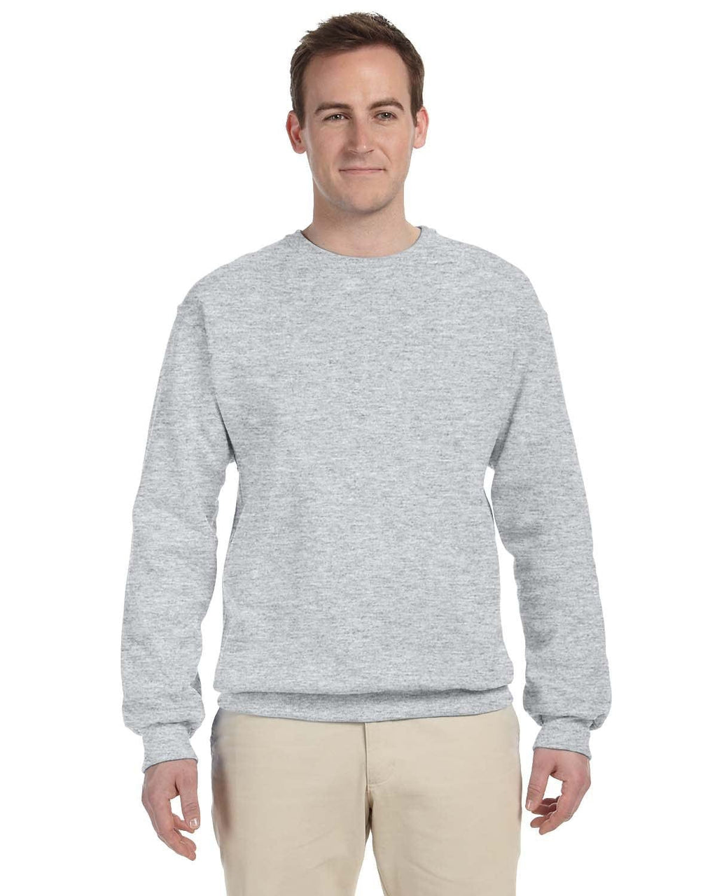 Jerzees 50/50 Crewneck Sweatshirt 562 | Ash - Front