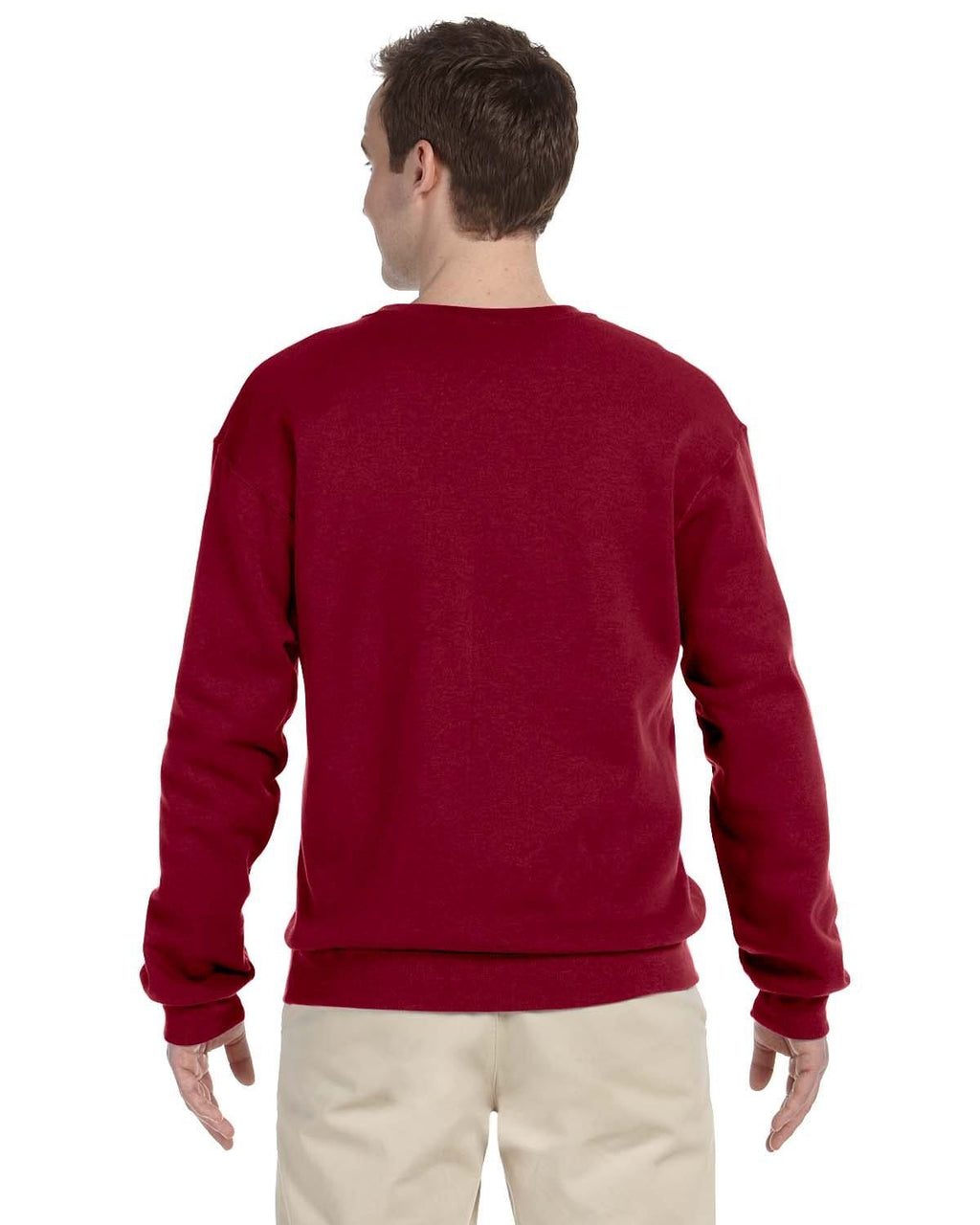 Jerzees 50/50 Crewneck Sweatshirt 562 | Cardinal - Back