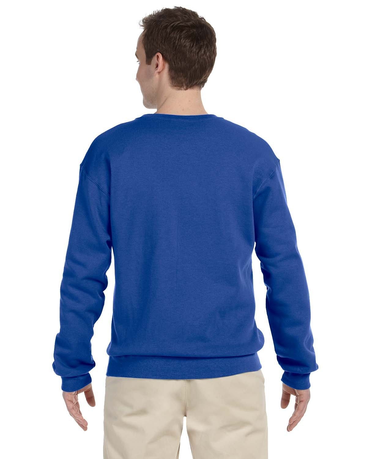 Jerzees 50/50 Crewneck Sweatshirt 562 | Royal - Back