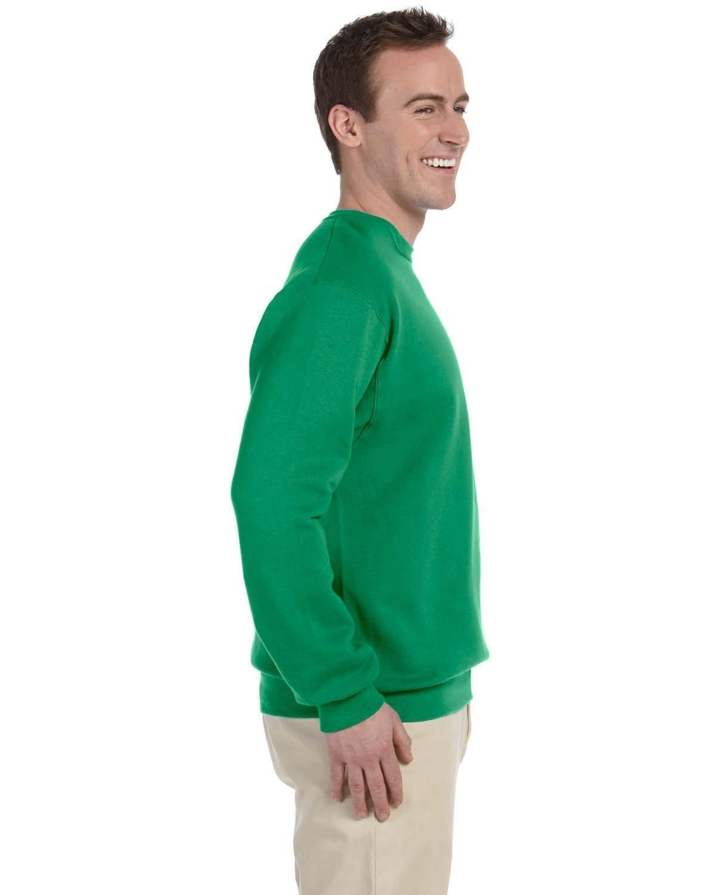 Jerzees 50/50 Crewneck Sweatshirt 562 | Kelly - Side