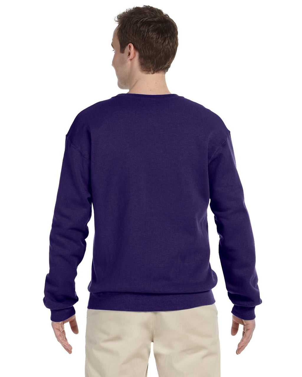 Jerzees 50/50 Crewneck Sweatshirt 562 | Deep Purple - Back
