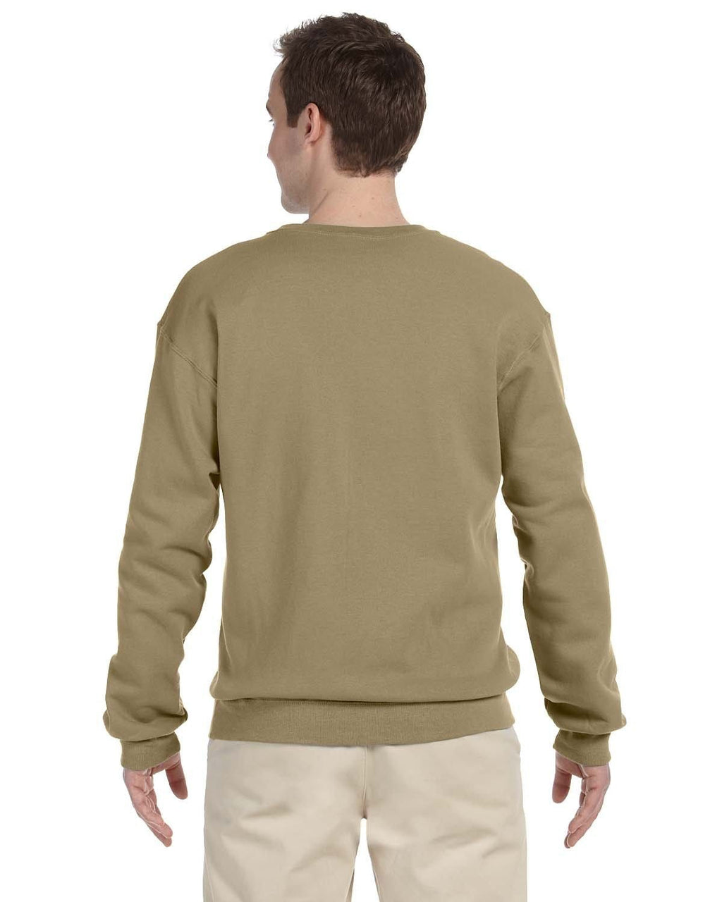 Jerzees 50/50 Crewneck Sweatshirt 562 | Khaki - Back