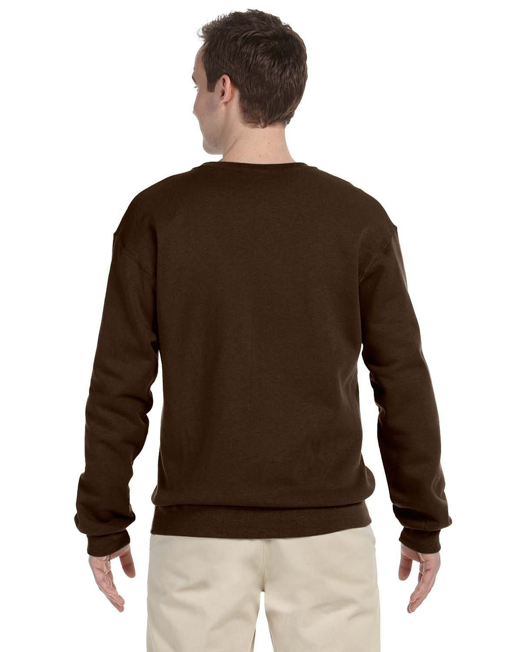 Jerzees 50/50 Crewneck Sweatshirt 562 | Chocolate - Back