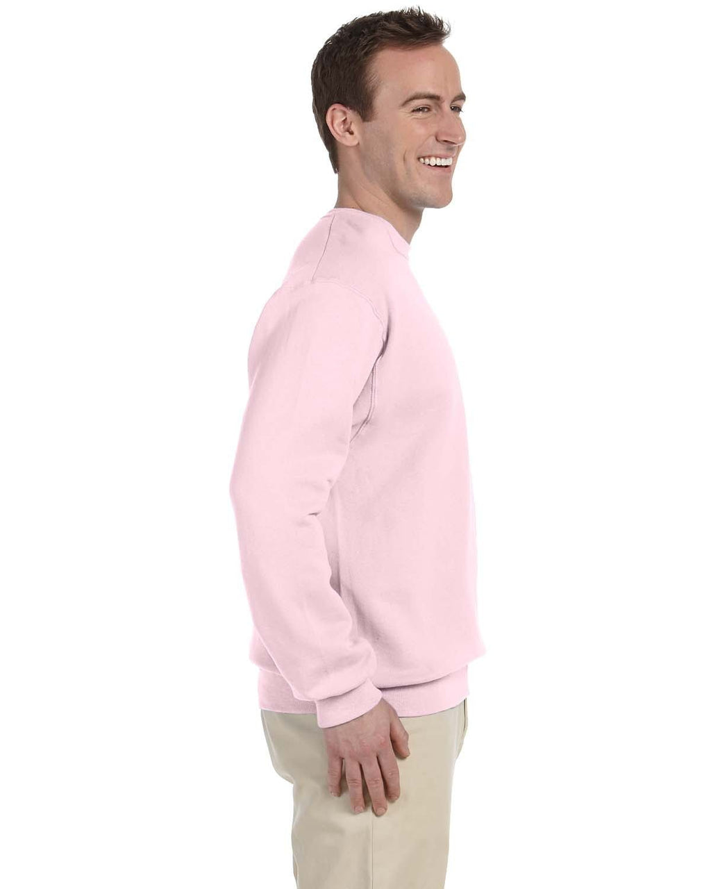 Jerzees 50/50 Crewneck Sweatshirt 562 | Classic Pink - Side