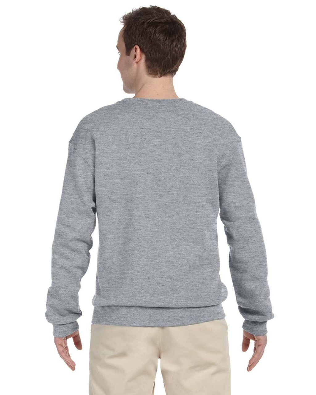 Jerzees 50/50 Crewneck Sweatshirt 562 | Athletic Heather - Back