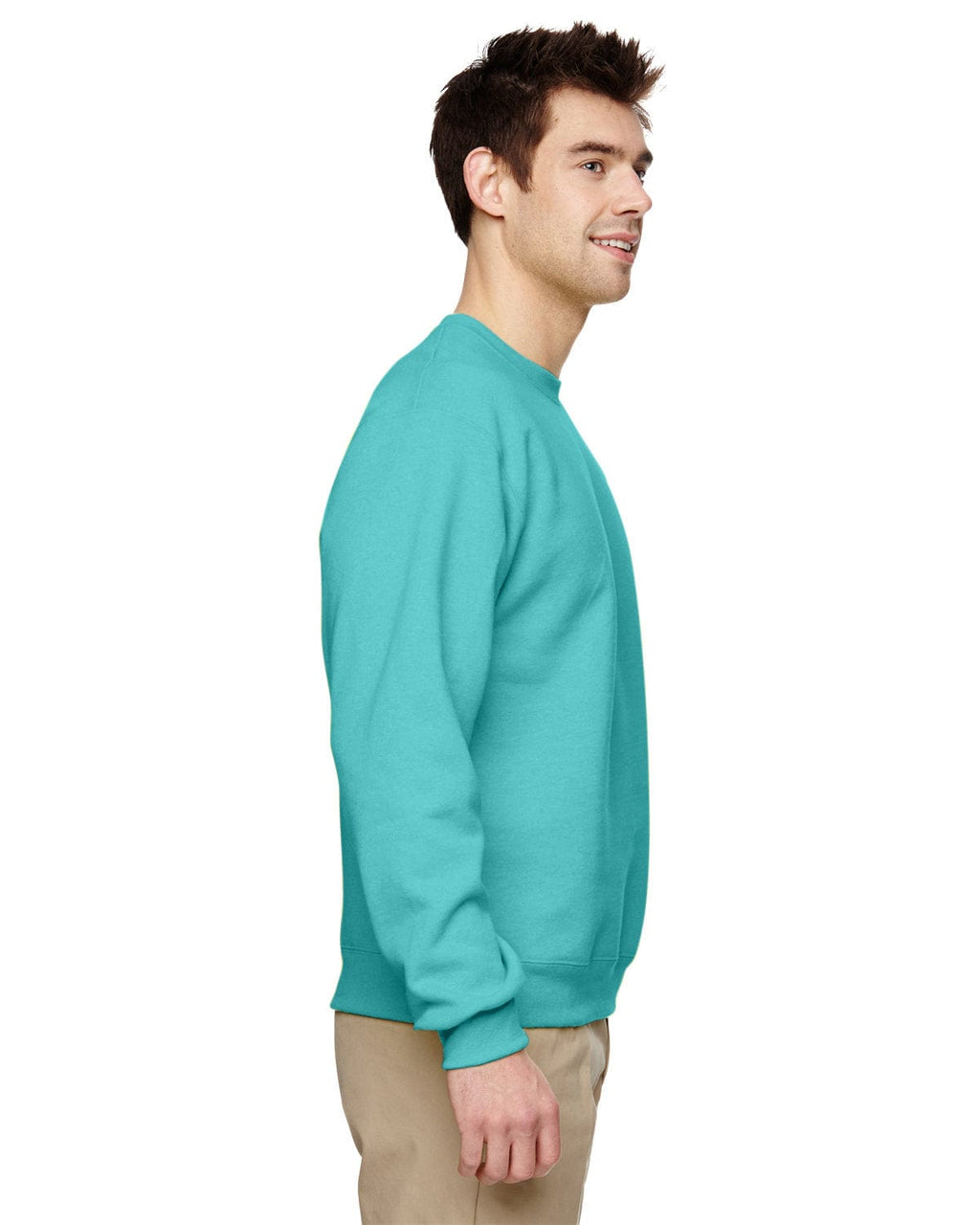 Jerzees 50/50 Crewneck Sweatshirt 562 | Scuba Blue - Side
