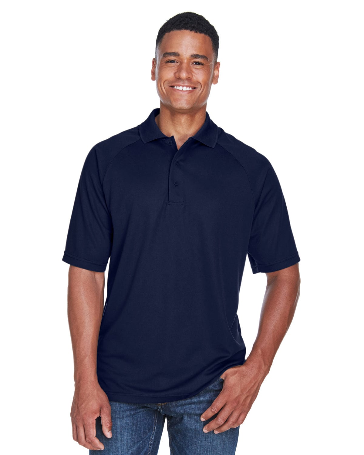 Extreme Mens Eperformance Pique Polo Shirt 85080 | Classic Navy - Front