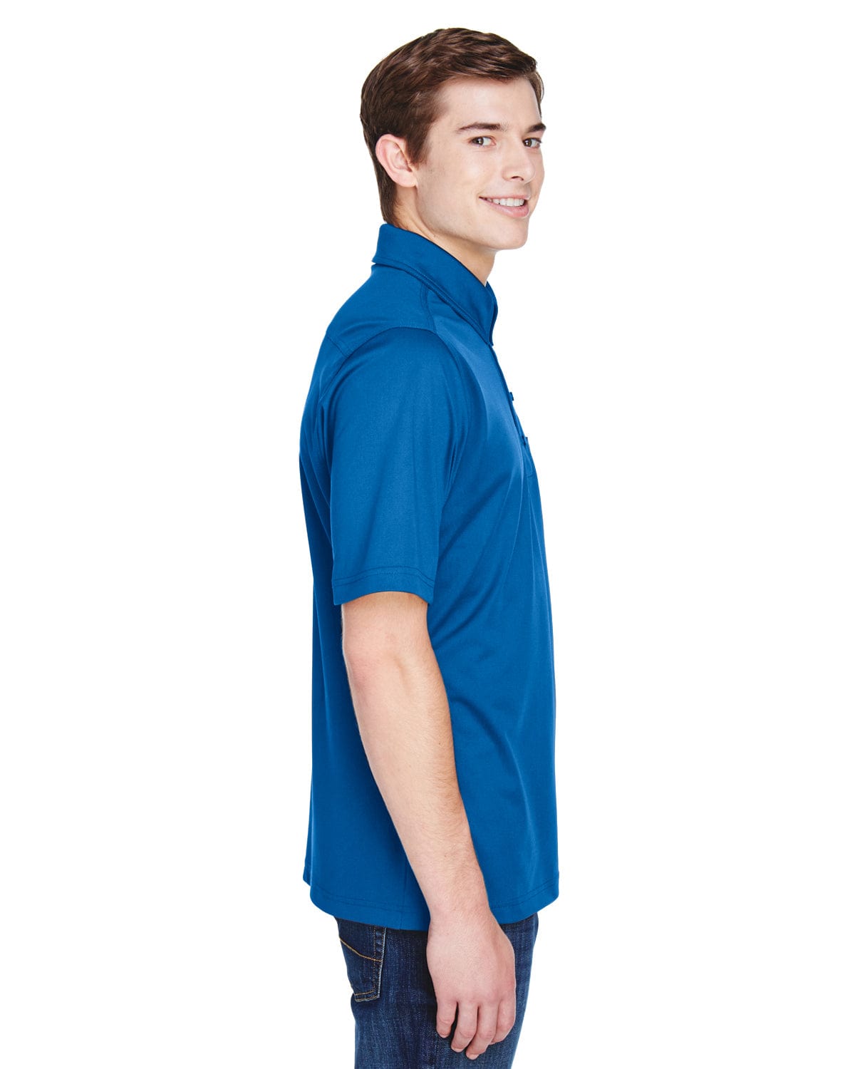 Extreme Shift Mens Snag Protection Plus Polo Shirt 85114T | True Royal - Side