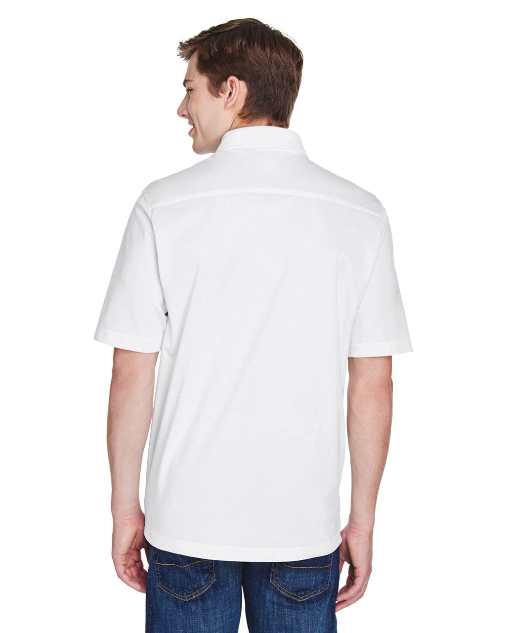 Extreme Shift Mens Snag Protection Plus Polo Shirt 85114T | White - Back