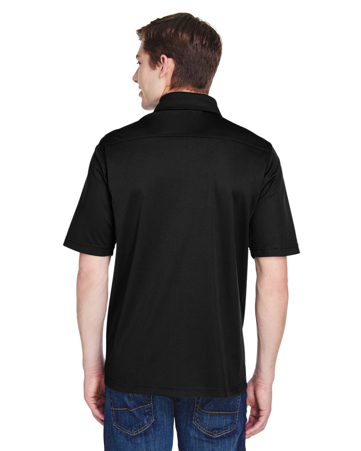 Extreme Shift Mens Snag Protection Plus Polo Shirt 85114T | Black - Back