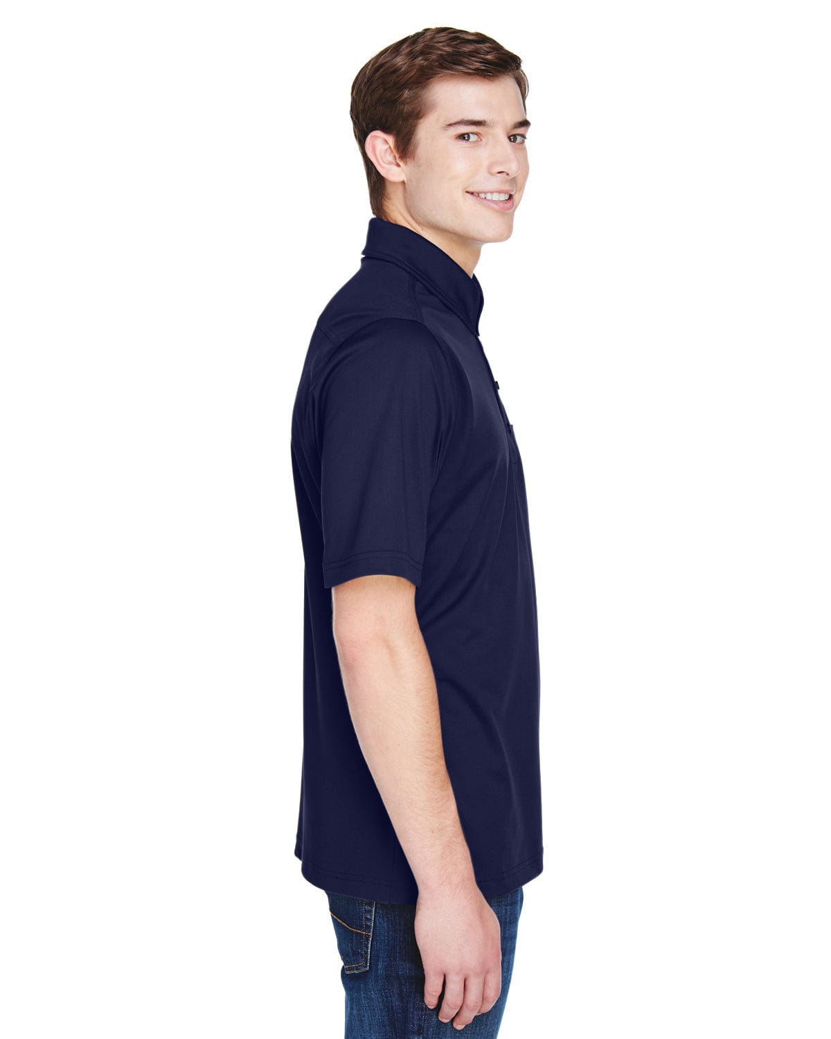 Extreme Shift Mens Snag Protection Plus Polo Shirt 85114T | Classic Navy - Side